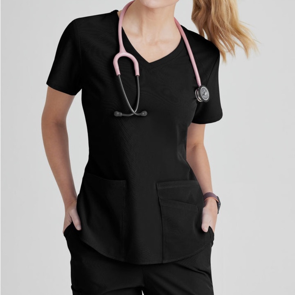 Grey’s Anatomy Signature Collection Women's Modern Fit V-Neck Scrub Top